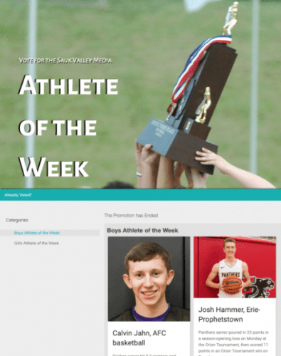 Sauk Valley Athlete of the Week Ballot