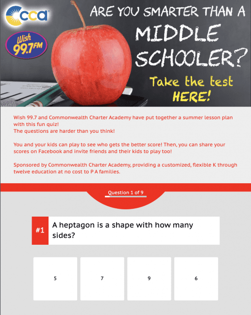 Are You Smarter Than a Middle Schooler?