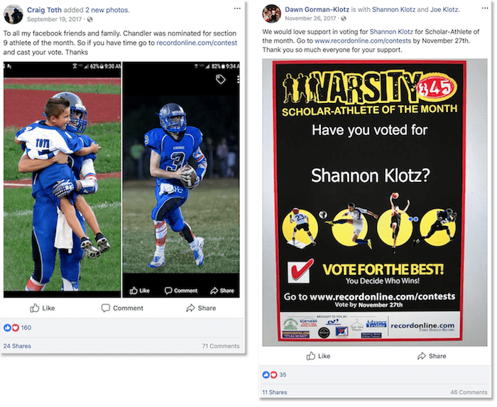 times herald record athlete ballot fb posts