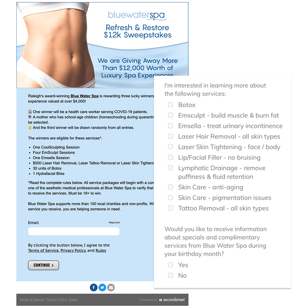 Spa Sweeps Delivers Leads